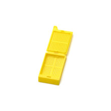 Биопсийная кассета с соединенной крышкой, желтая