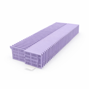Гистологические кассеты соединенные клейкой лентой, фиолетовые