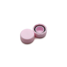 Крышка винтовая для пробирок с уплотнительным кольцом, розовая