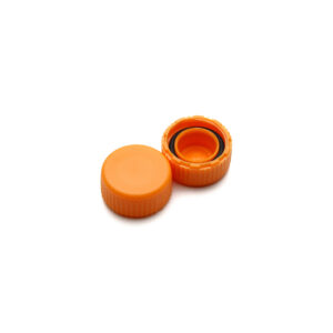 Крышка винтовая для пробирок с уплотнительным кольцом,оранжевая