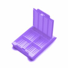 Гистологическая кассета 4-секционная, фиолетовая