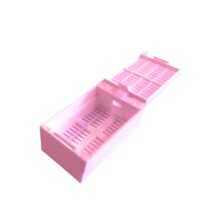 Гистологическая мега-кассета с отрывной крышкой (Розовая)