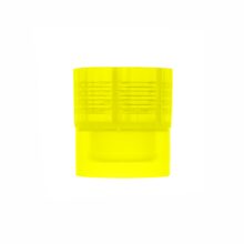 Крышка для цилиндрической пробирки 13*75, с юбкой, желтая