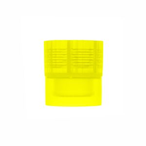Крышка для цилиндрической пробирки 13*75, с юбкой, желтая