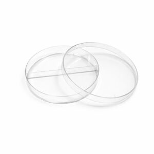 Чашка Петри ⌀90 мм, с 2 секциями, вентилируемая, бесцветная (10 шт.)