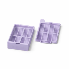 Гистологическая кассеты с петлевым креплением, фиолетовая (корпус отдельно, крышка отдельно)